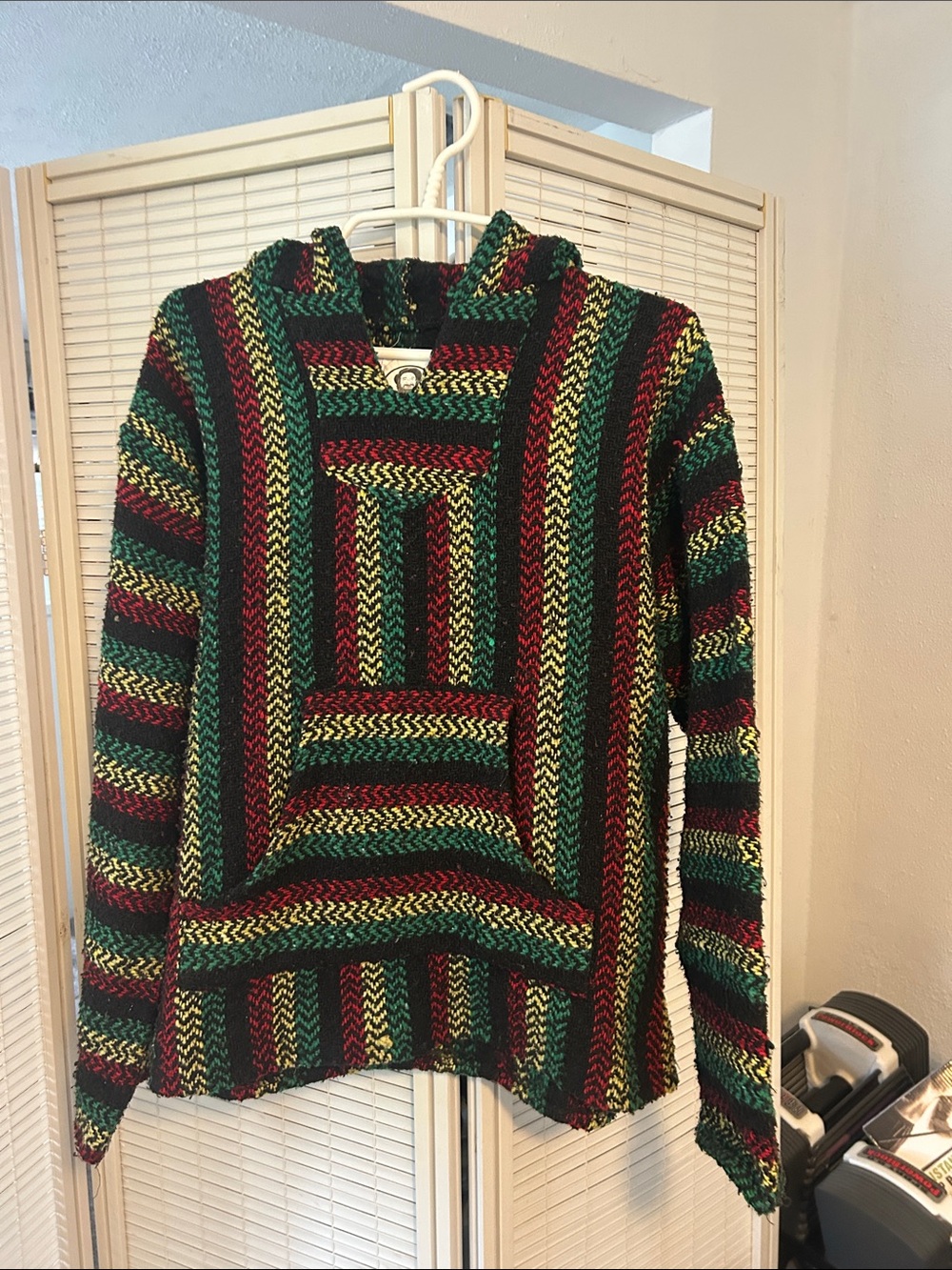 Wild Bills Baja Co. Rasta Sweater in Green, Red, Yellow